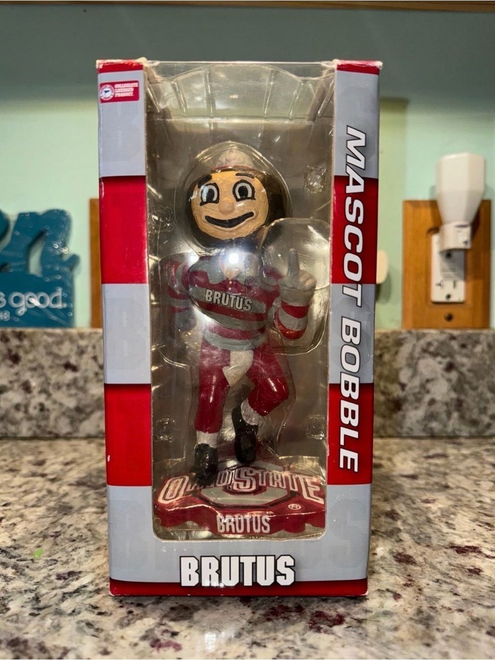 Mascot Bobble Brutus Ohio State University Buckeyes College NCAA